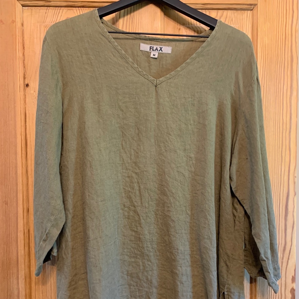 Flax Linen V-neck tunic